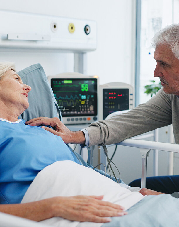Geriatrische frührehabilitative Komplextherapie (GKT) am Klinikum Landau-SÜW, Angehöriger mit Patient